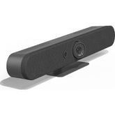 Logitech Rally Bar Mini All-in-One Webcam – Video Bar for Medium-Sized Rooms, Up to 4K Display Resolution, PTZ Camera with AI Viewfinder, Zoom/Tilt/Pan Functionality, Graphite Finish